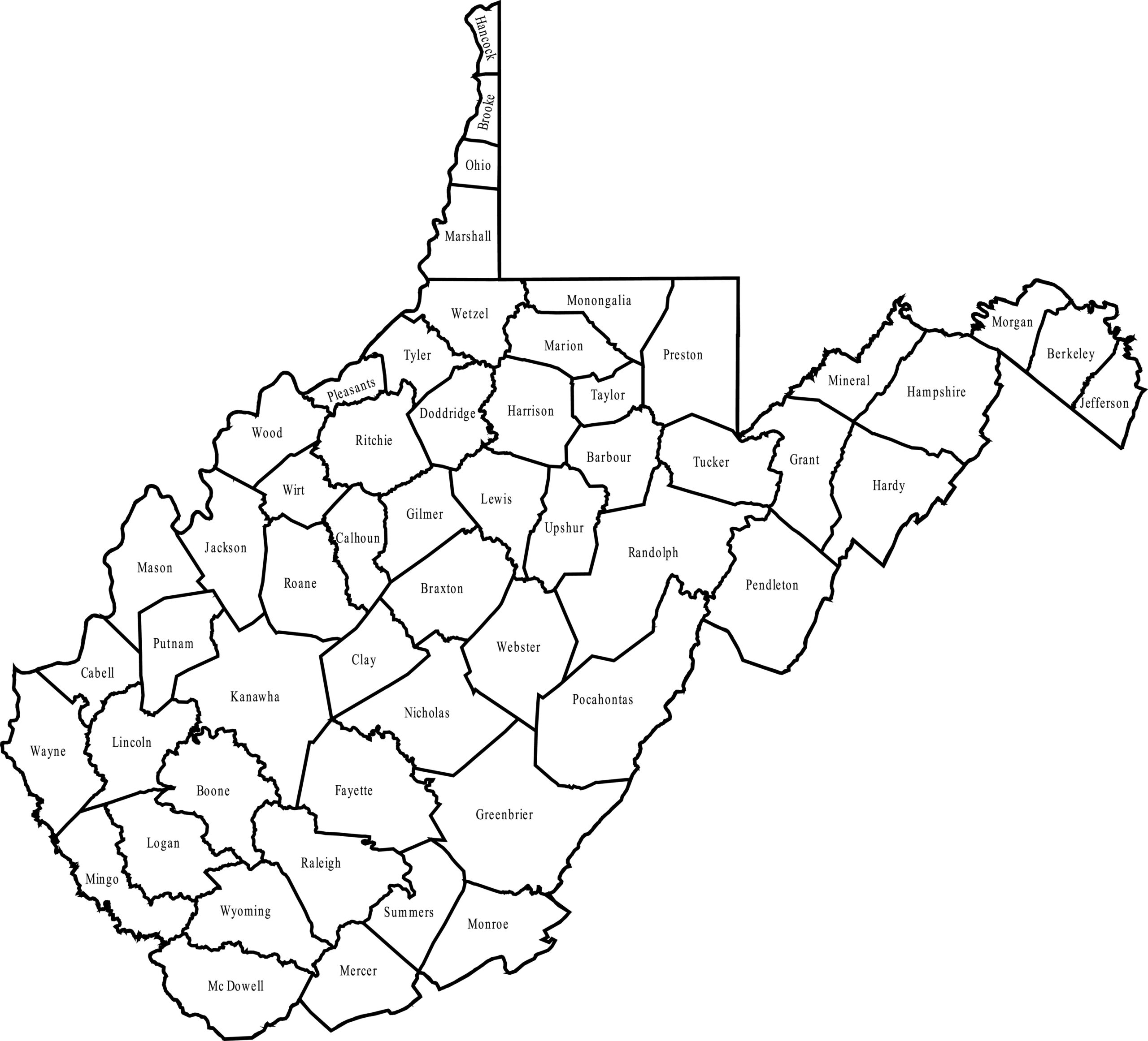 West Virginia Counties