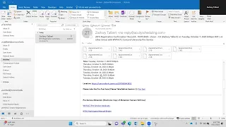 Registration Confirmation Overview